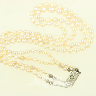 Perlenkette, zweireihig