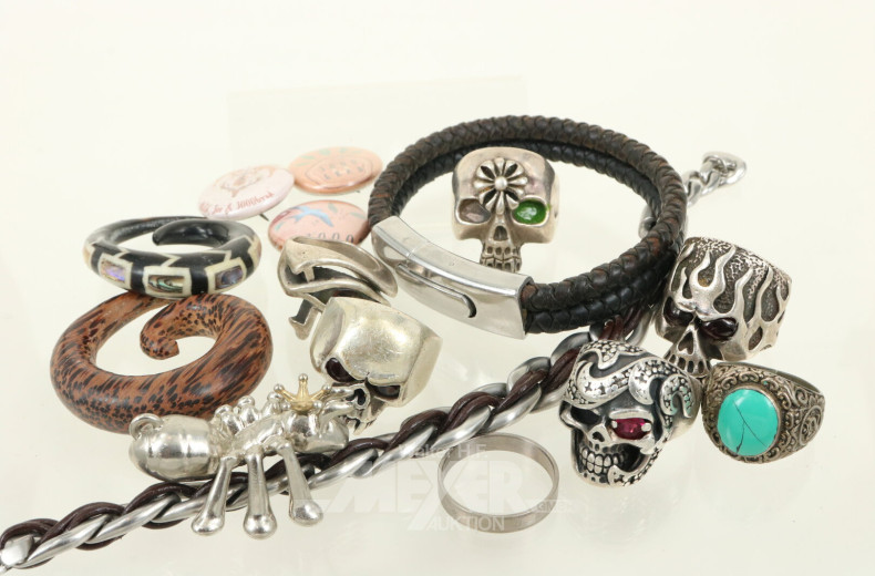 Konvolut versch. Mode- und Silberschmuck: