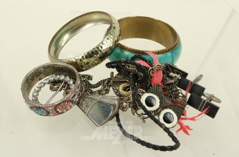 Konvolut Modeschmuck, best. aus: