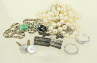 Konvolut Modeschmuck, u.a. Silber:
