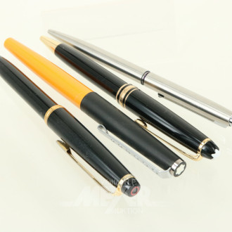 4 Schreibgeräte, u.a. MONTBLANC