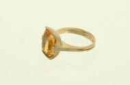 Damenring, besetzt mit 1 Citrin