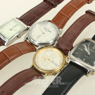 30 Armbanduhren und 2 Taschenuhren