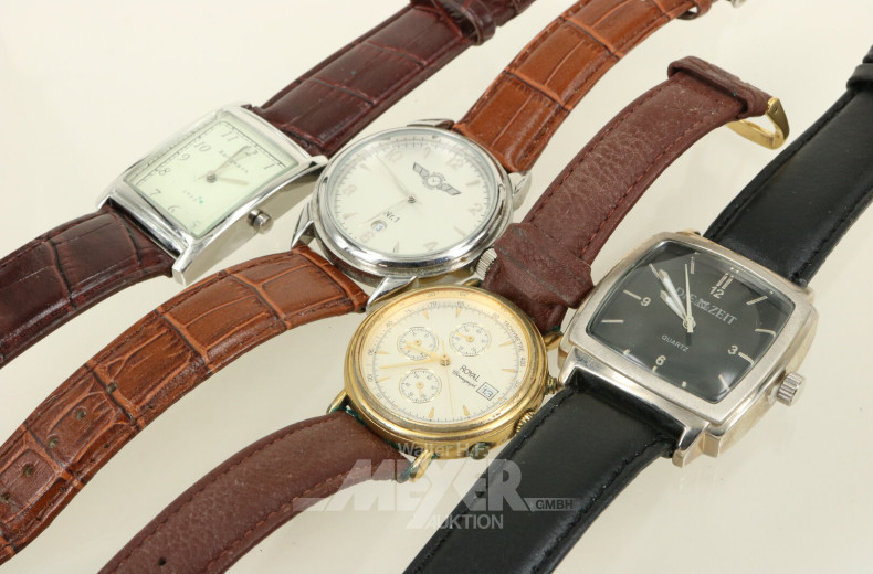 30 Armbanduhren und 2 Taschenuhren