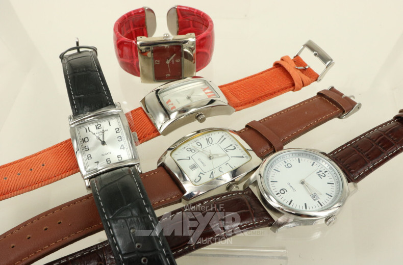 gr. Konvolut Armbanduhren, versch. Hersteller