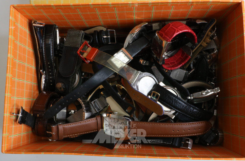 gr. Konvolut Armbanduhren, versch. Hersteller