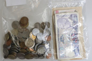 Posten div. Münzen und Banknoten