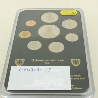 Schweiz Kursmünzensatz von 1983 in Stempelglanz