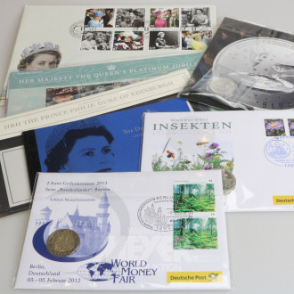 Posten Briefmarken und Münzen: