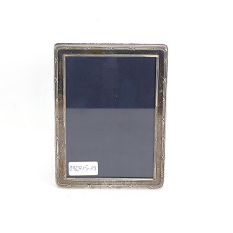 Wechselrahmen, englisch, Sterling-Silber, mit blauem Samtfutter