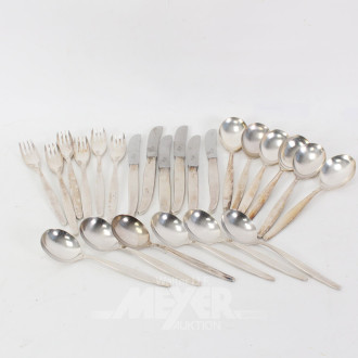 kl. Konvolut Besteckteile, versilbert