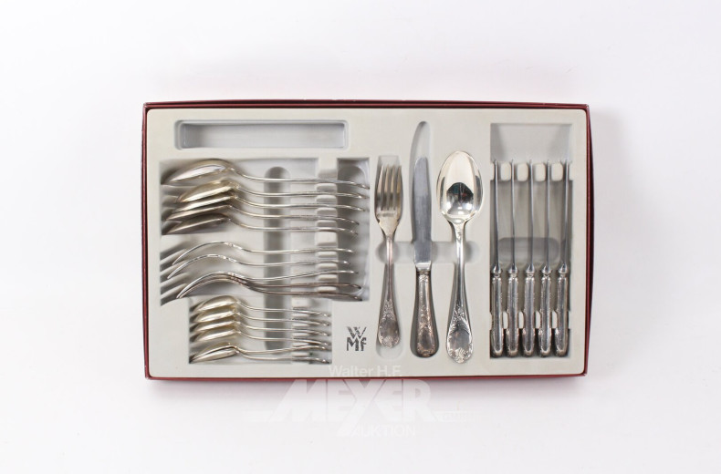 umfangreiches Besteck für 6 Personen, Dekor "Marly"