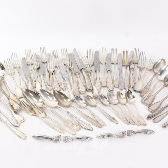 Konvolut Besteckteile, versch. Dekore