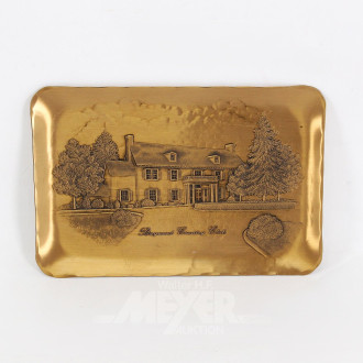 Bronze Motiv-Schale "Baywood Country Club"