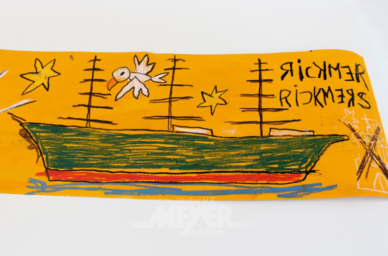 4-teilige Serie 'Bunte Schiffe in Groß und Klein'