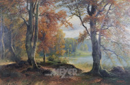 Gemälde 'Herbstliche Seelandschaft'