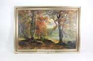 Gemälde 'Herbstliche Seelandschaft'