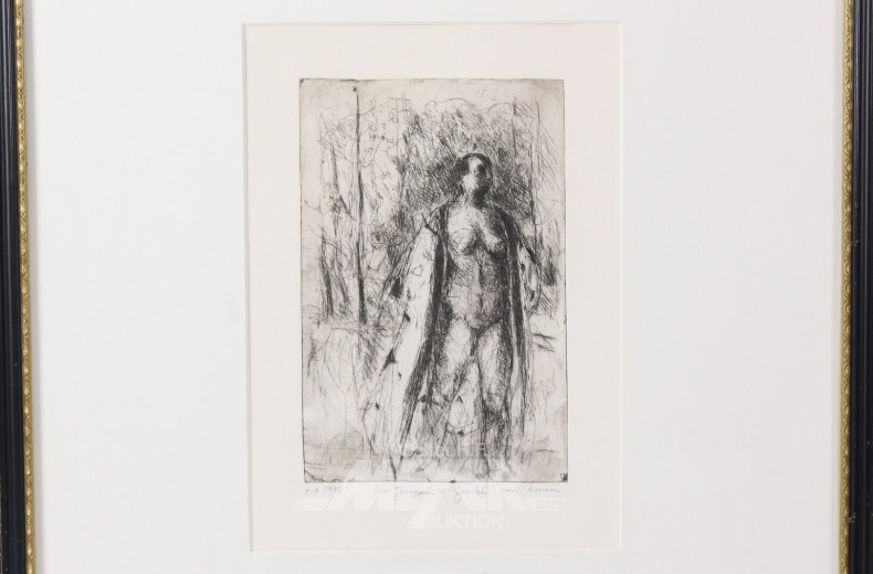 Radierung "Weiblicher Akt"