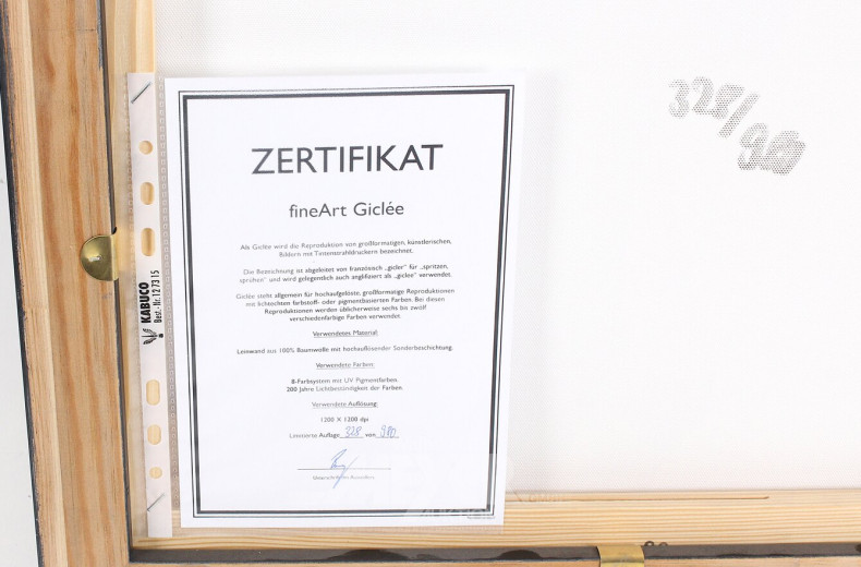 Bild, Reproduktion "Bauhaustreppe" nach O. Schlemmer, 328/980