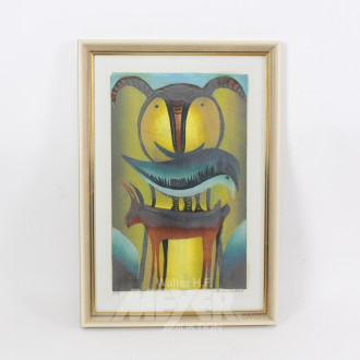 Farblithographie "Fabelwesen"