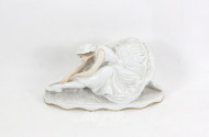 Porzellanfigur 'Anna Pavlova als sterbender Schwan'