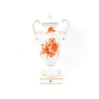 Porzellan Amphoren Deckel-Vase