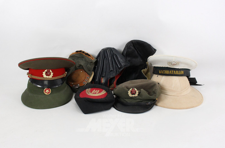 Posten Uniformmützen, Tropenhüte, Flieger/Motorradmützen