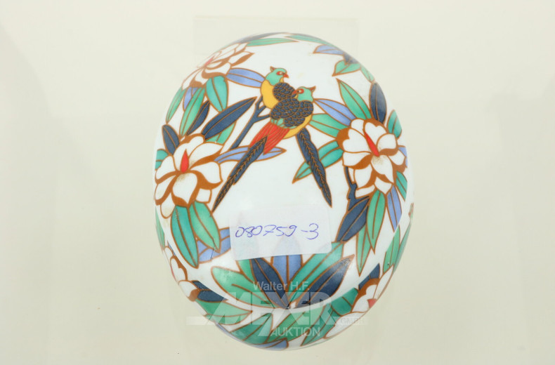 kl. Konvolut Silberschmuck in Porzellandose