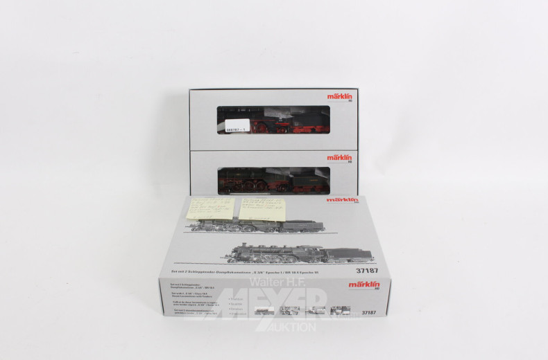 Set mit 2 Schlepptender-Dampflokomotiven