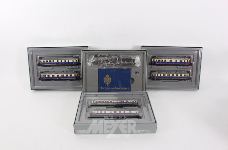 Set 4-tlg. "Hofzug Kaiser Wilhelm II"