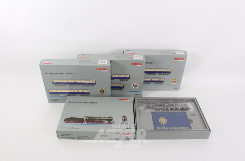 Set 4-tlg. "Hofzug Kaiser Wilhelm II"
