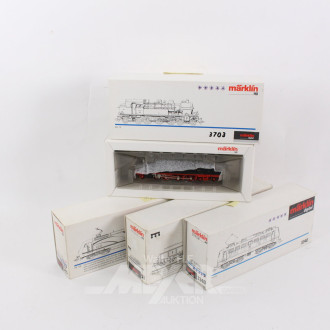 4 versch. Dampf- und Diesel-Loks