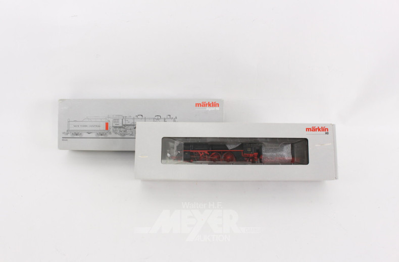 2 versch. Dampflokomotiven