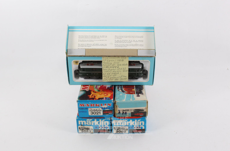 5 versch. Dampf-Diesel- u. Elektro-Loks