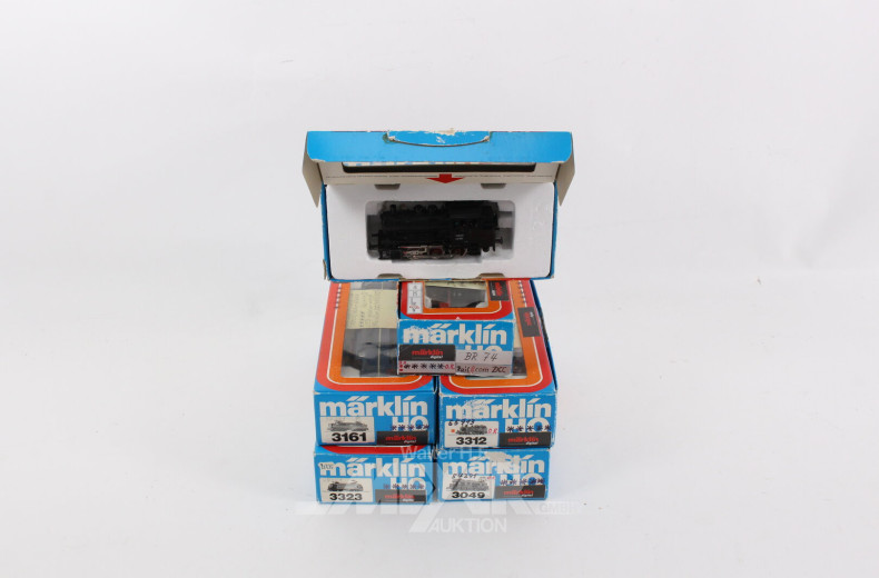 6 versch. Dampf-Diesel- u. Elektro-Loks