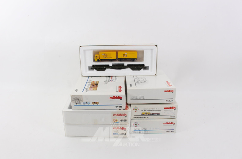 7 versch. Waggon-Sets