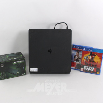 Spielekonsole PS4, mit Controller