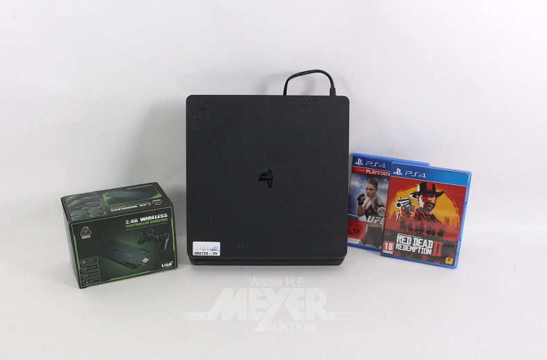 Spielekonsole PS4, mit Controller