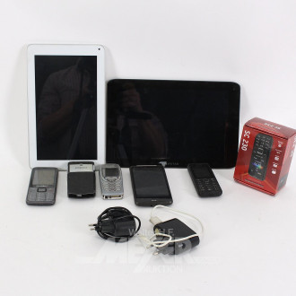 kl. Posten div. alte Handys sowie 2 Tablets