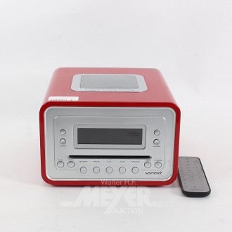 CD/MP3-Radio, rot
