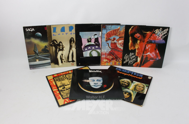 Schallplatten-Sammlung, ca. 350 Stück,  u.a. Rock und  Jazz