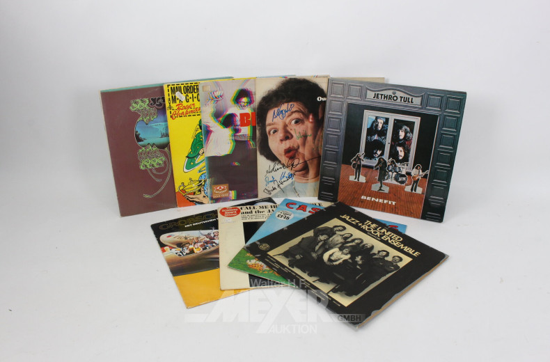 Schallplatten-Sammlung, ca. 350 Stück,  u.a. Rock und  Jazz