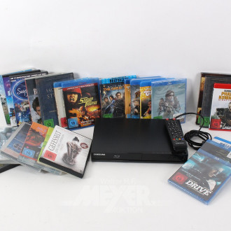 kleiner Posten DVD´s und BlueRay´s sowie 1 BlueRay Player
