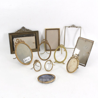 Konvolut antike Wechselrahmen, tlw. im Empire-Stil