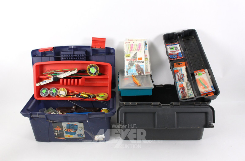 11 Angeln sowie diverses Zubehör