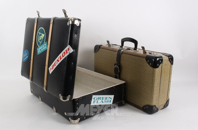 2 kl. Vintage-Koffer