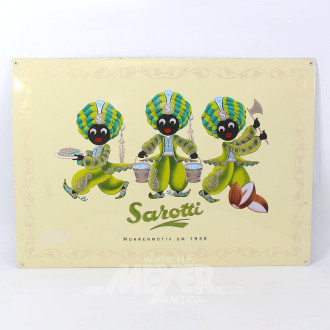 Blechschild "Sarotti", emailliert