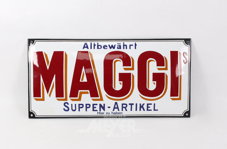 Blechschild "Maggi" Suppen-Artikel