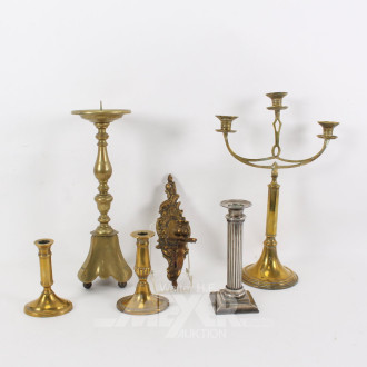 6 versch. Kerzenleuchter