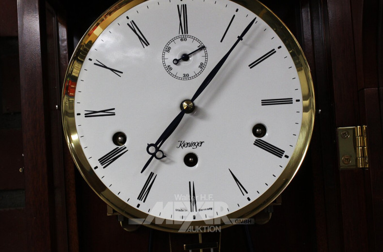 moderne Wanduhr/Seilzug-Regulator KIENINGER